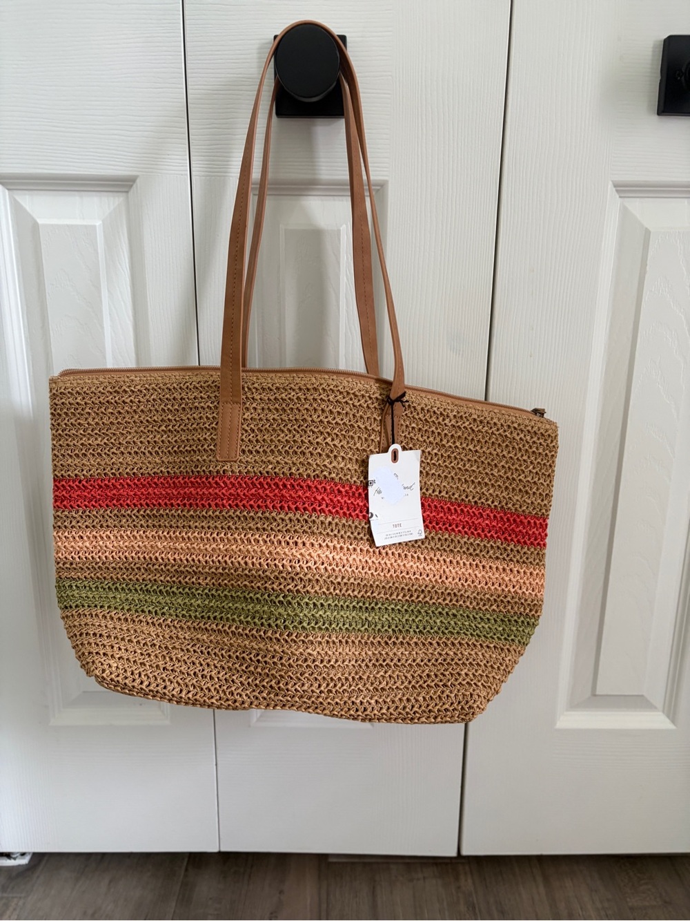 Hearth & Hand with Magnolia Tote Bag with Striped Accents